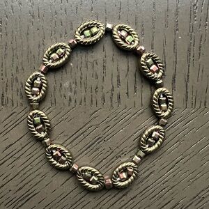 Aura coated hematite bracelet SIZE 7’